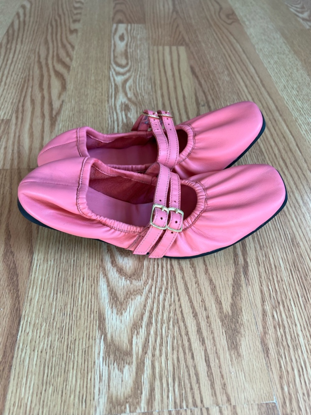Free People Gemini Ballet Flats in Watermelon Size 7.5 - Picture 3 of 8
